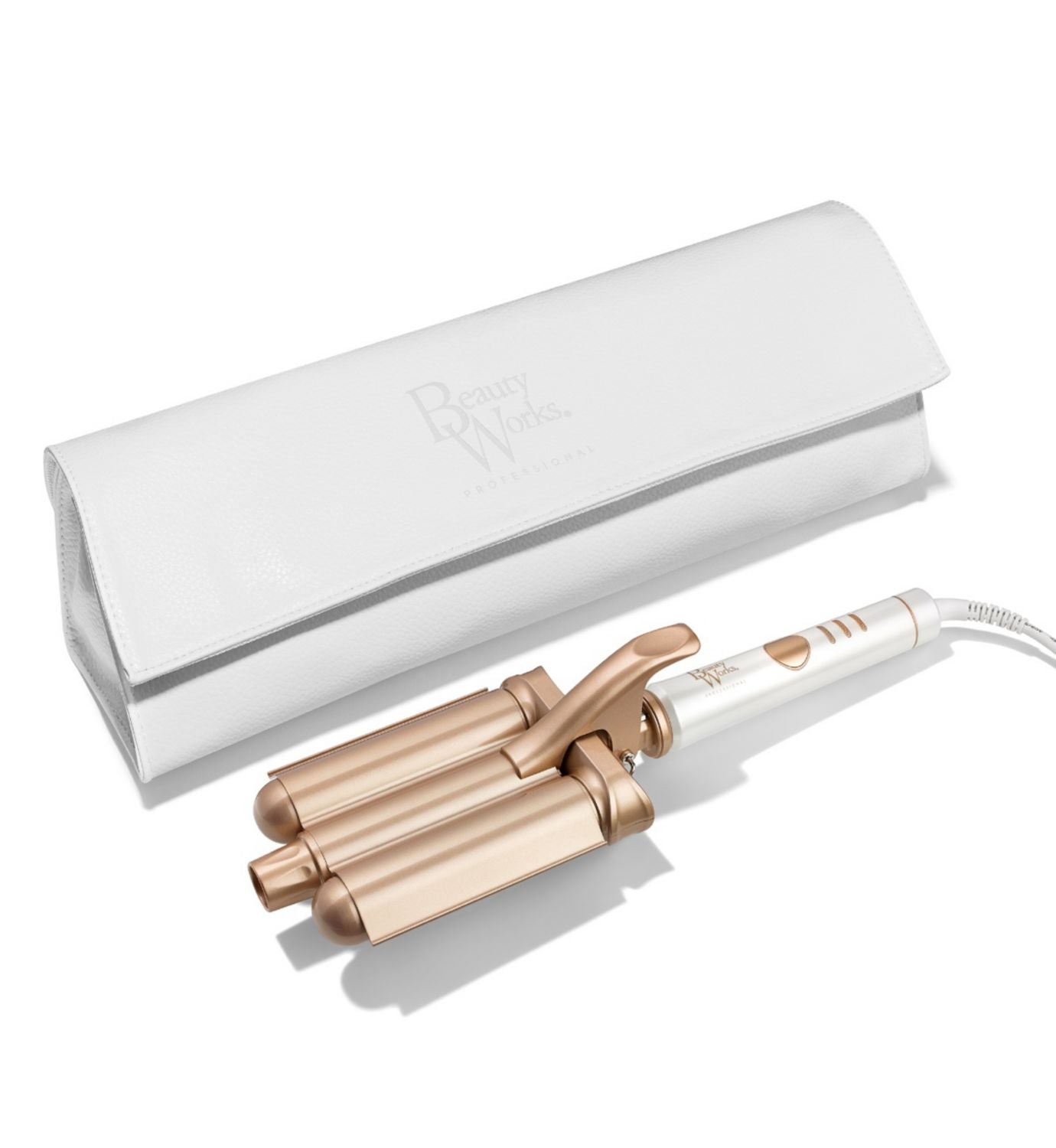 Beauty Works Jumbo Waver triple barrel hair waver, imported from the UK