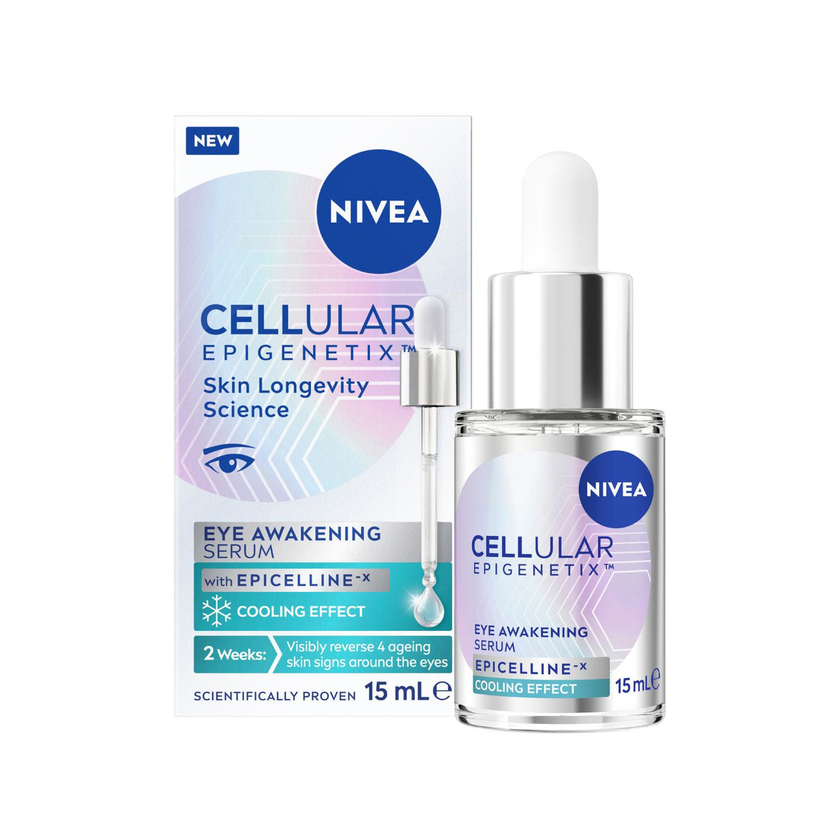NIVEA Cellular Expert Filler Epigenetics Eye Awakening Serum 15ml (British brand)