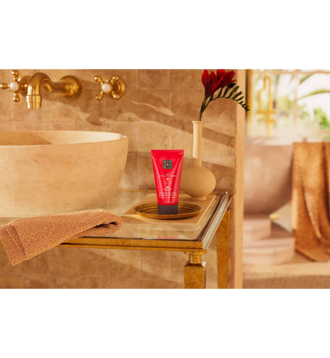Rituals body cream sweet almond rose 70ml, imported from the UK