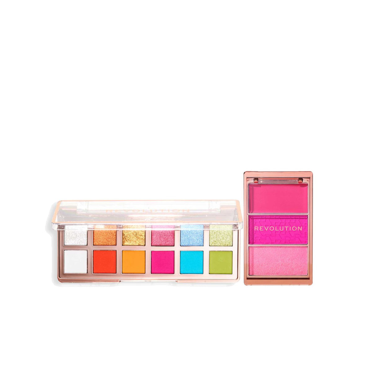 Revolution Iconic Brights Duo makeup palette, imported from the UK