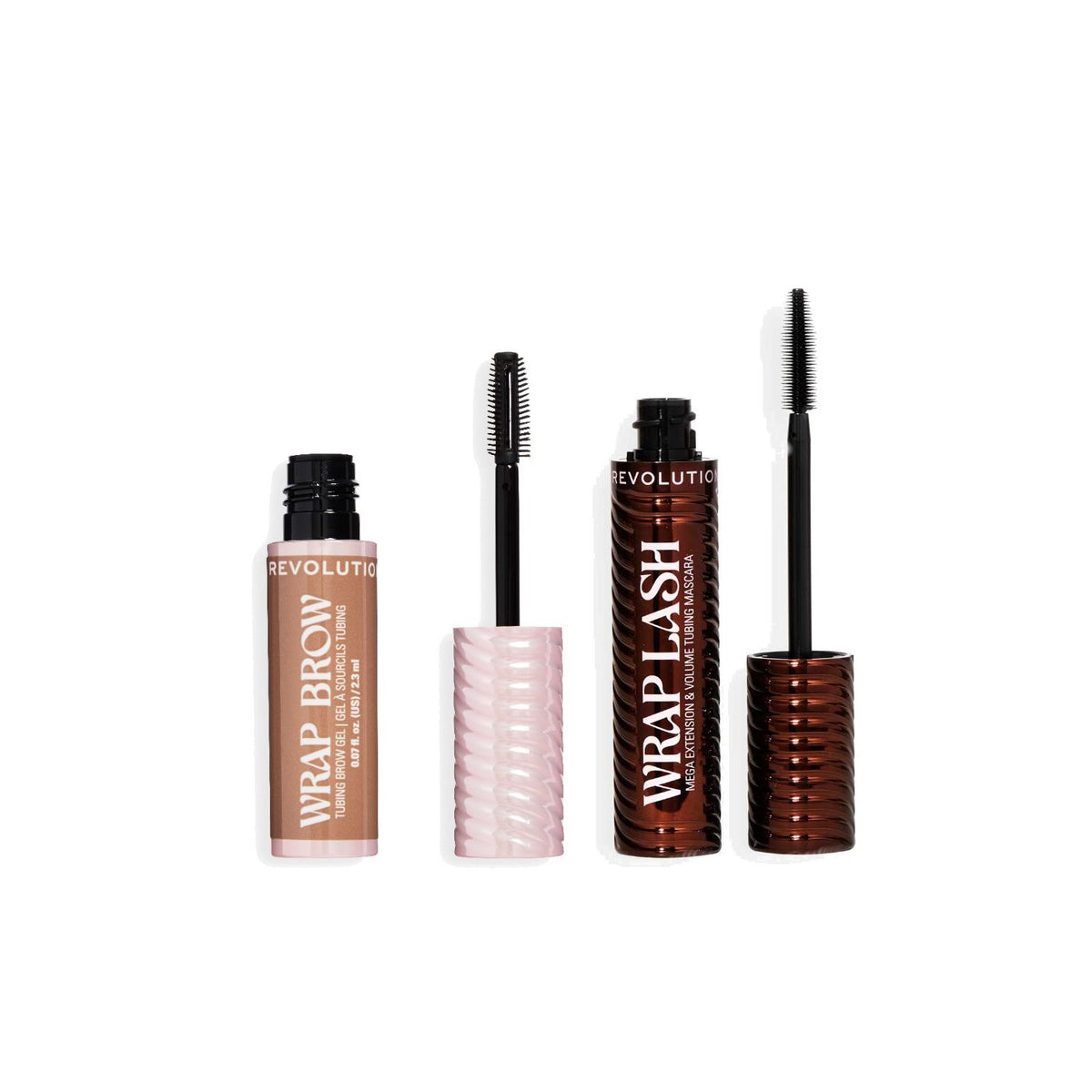 Revolution Wrap Brow Lash Duo Brown/Medium Brown (British brand)