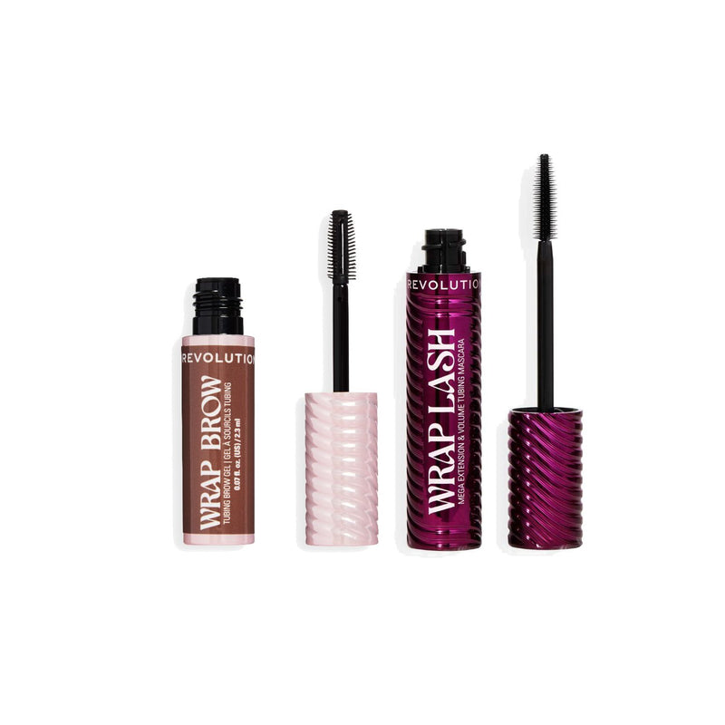 Revolution Mascara Brow Duo in Burgundy and Dark Brown, UK version