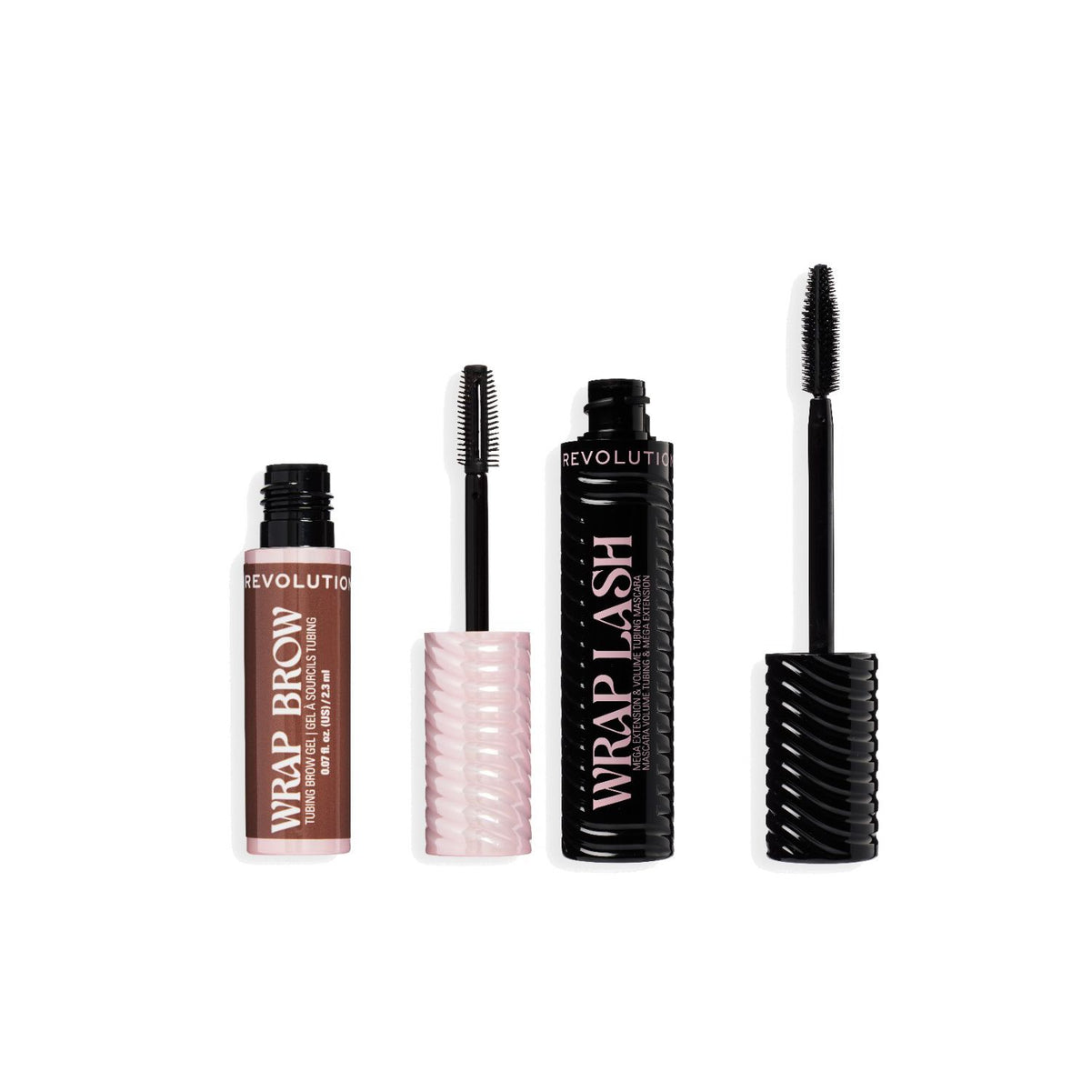 Revolution Wrap Tubing Mascara and Brow Duo - British product