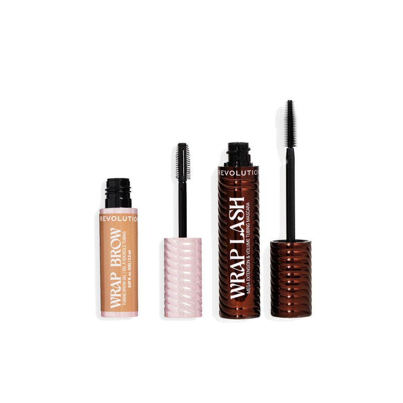 Revolution Wrap Brow and Mascara in Brown and Cool Medium - British product