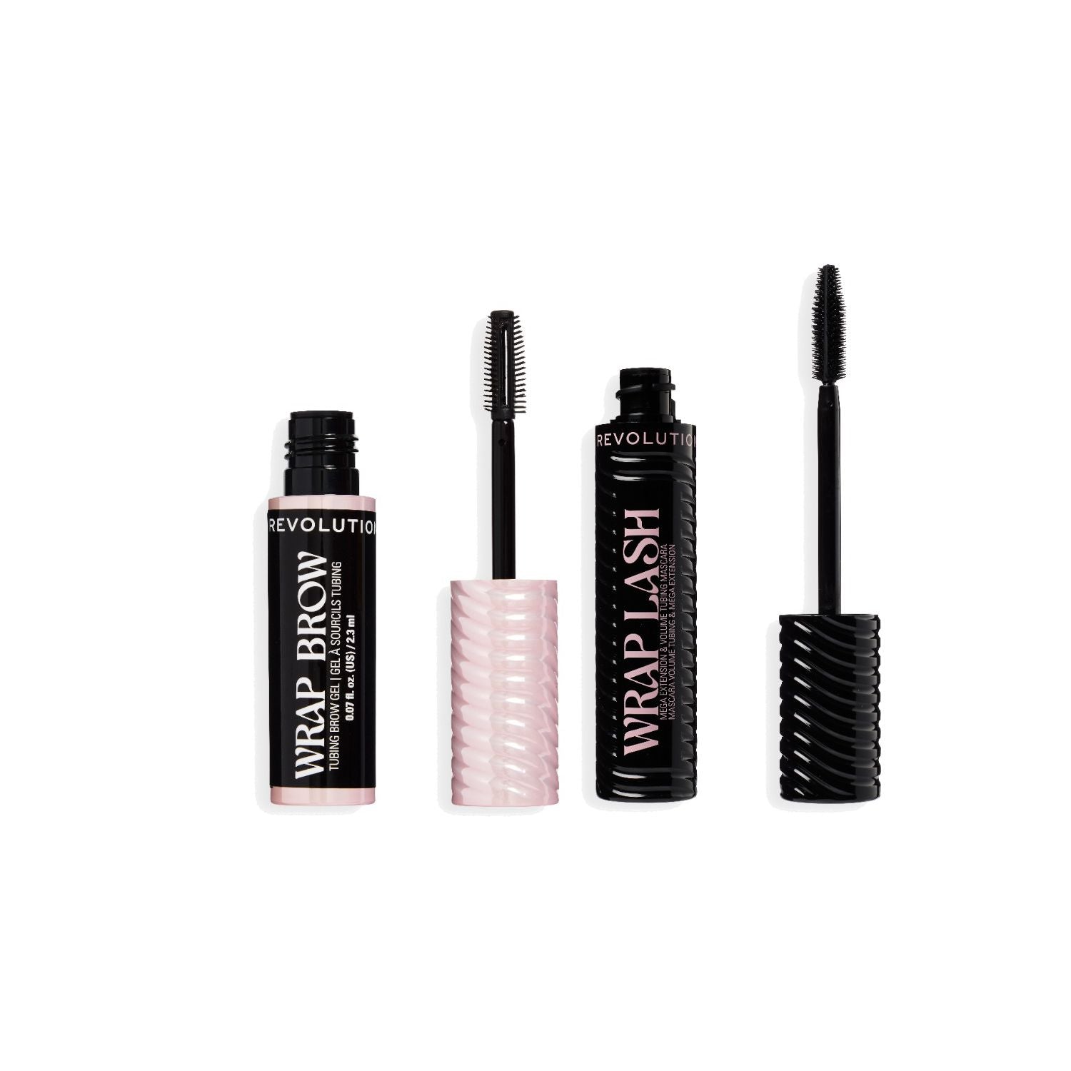 Revolution Wrap Brow and Mascara Duo Ultra Black/Ebony (British brand)