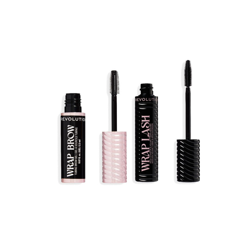 Revolution Wrap Brow and Mascara Duo Ultra Black/Ebony (British brand)