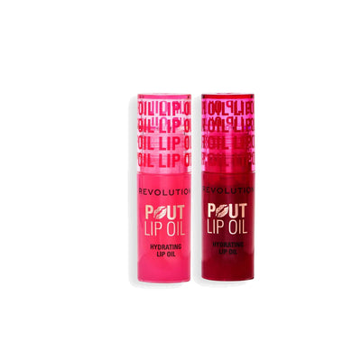 Boots Revolution Pout Lip Oil Duo Cherry & Watermelon 2 x 4ml- Buy online at McGrocer
