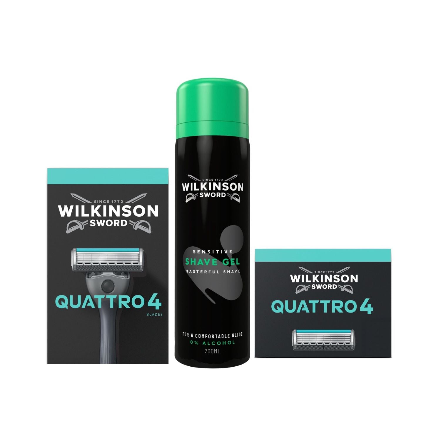 Wilkinson Sword Quattro Shave Bundle