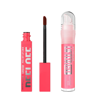 Boots Maybelline Super Stay Peel Off Lip Liner 005 Dawn and Lifter Gel Gloss Sugar Spritz Lip Bundle- Buy online at McGrocer