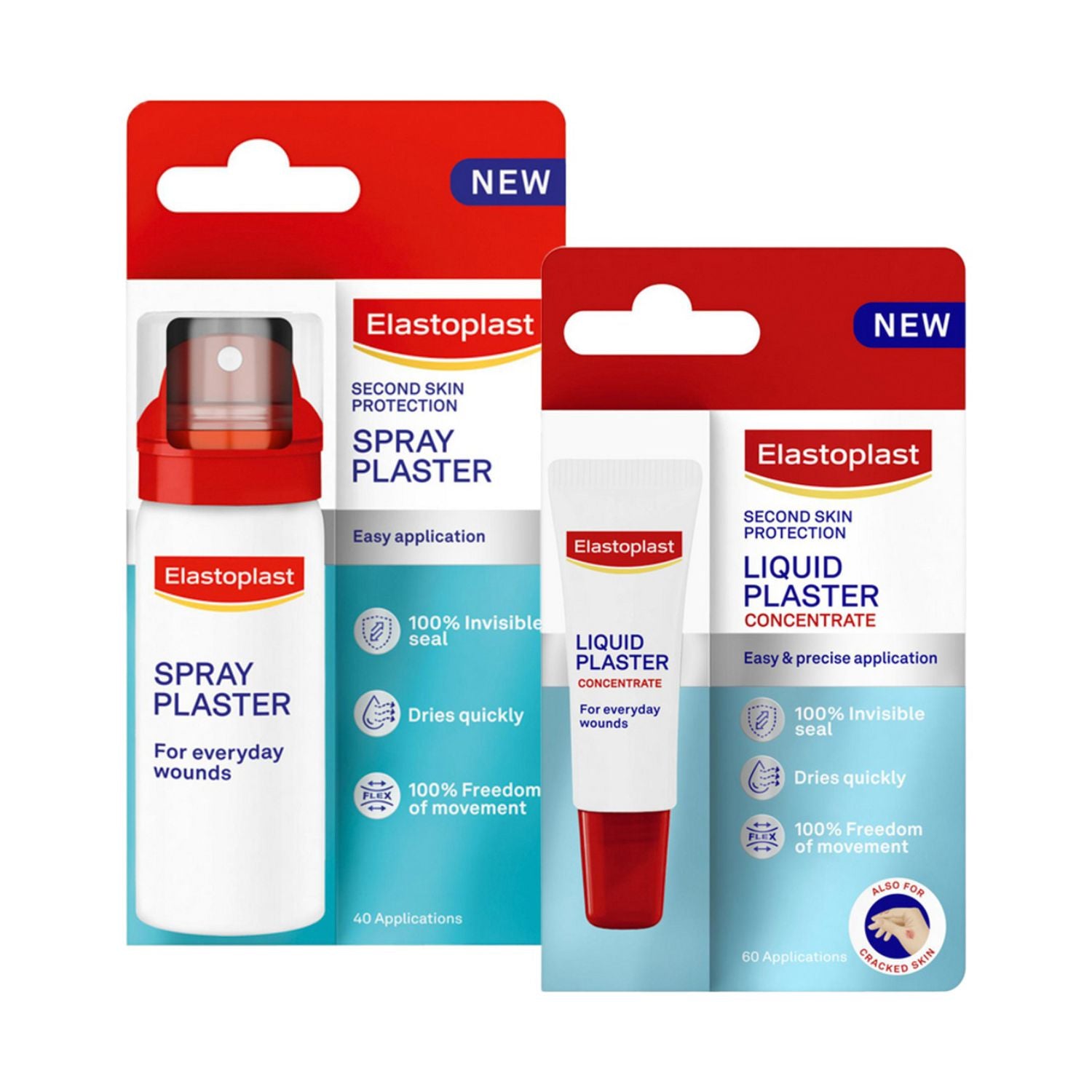 Elastoplast liquid and spray plaster bundle 10ml 40ml, UK version