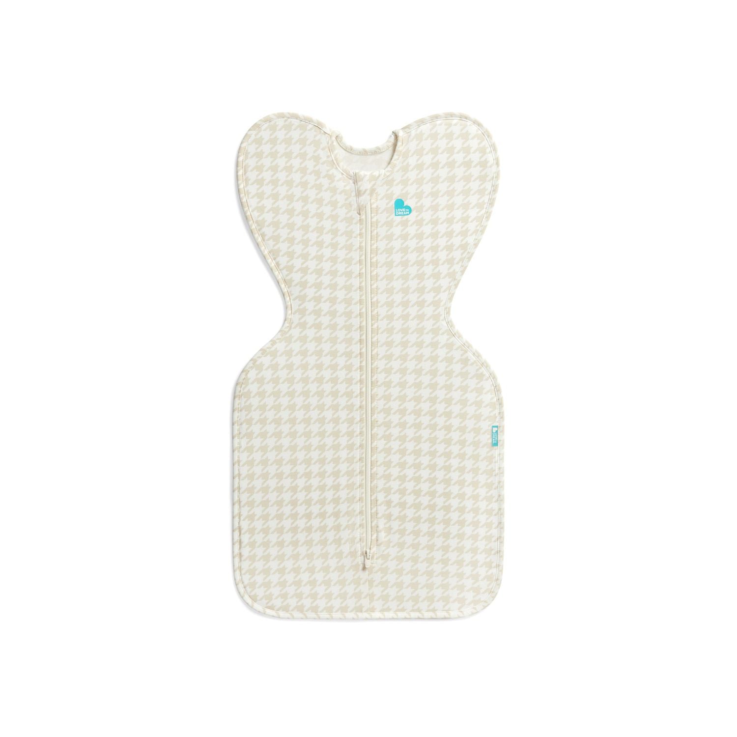 Love To Dream Swaddle Up houndstooth tan 1.0 tog 3.5-6kg (British brand)