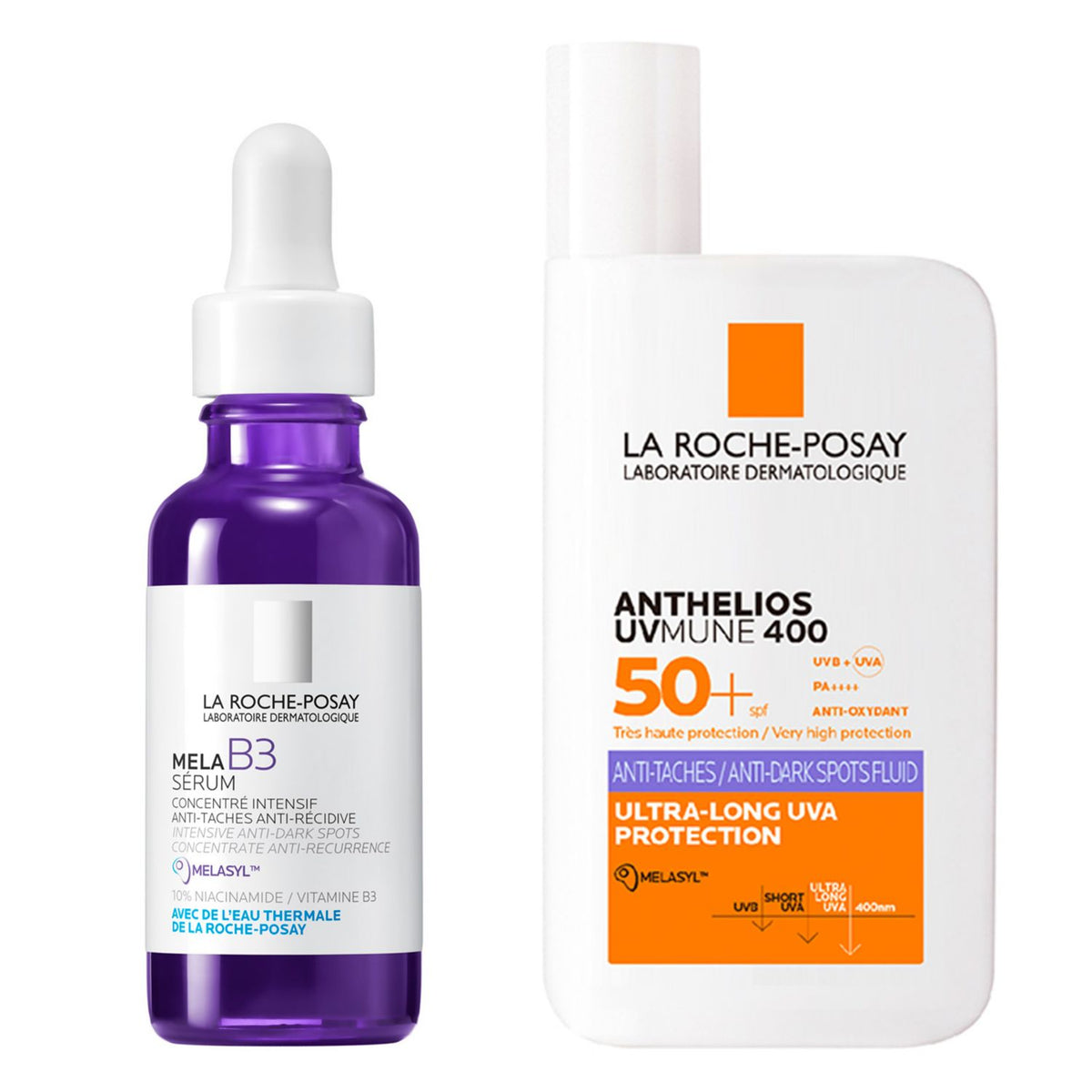 La Roche-Posay Anti-Dark Spot Duo Bundle with MelaB3 and SPF50, UK version
