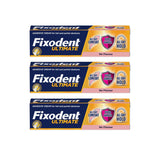 Fixodent Ultimate Flavour Free denture adhesive 40g bundle, UK version