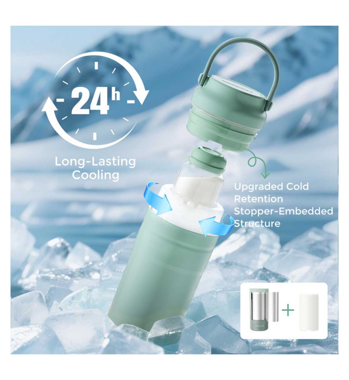 Momcozy portable breast milk cooler 12oz, UK version