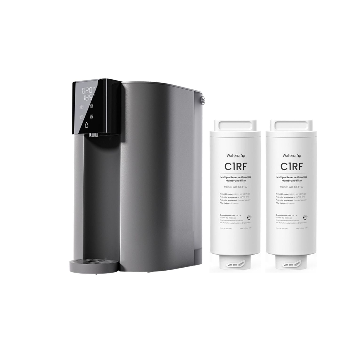 Waterdrop WD-C1H Countertop RO Water System Instant Hot 2 Year Pack