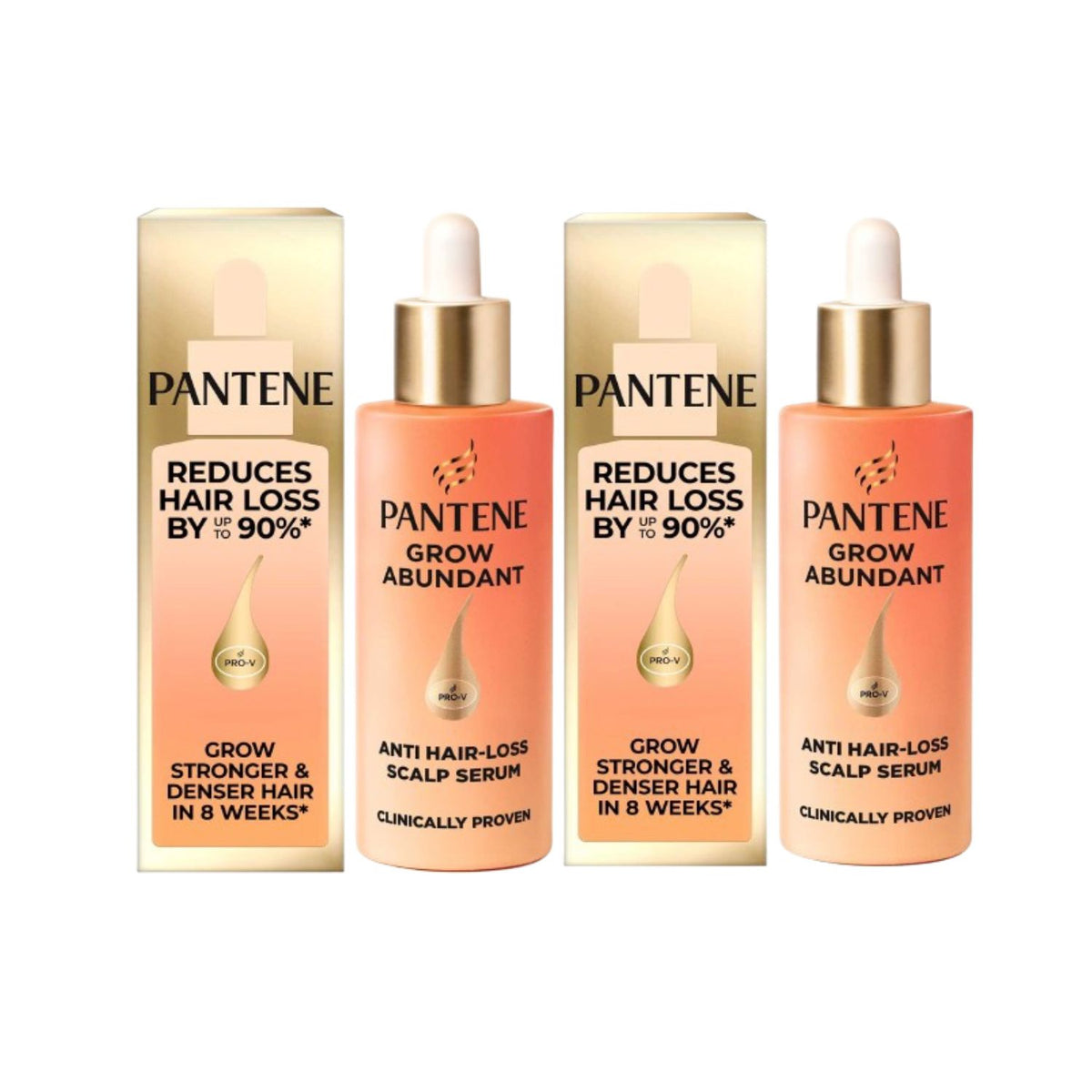 Pantene Grow Abundant Scalp Serum 60ml bundle, imported from the UK