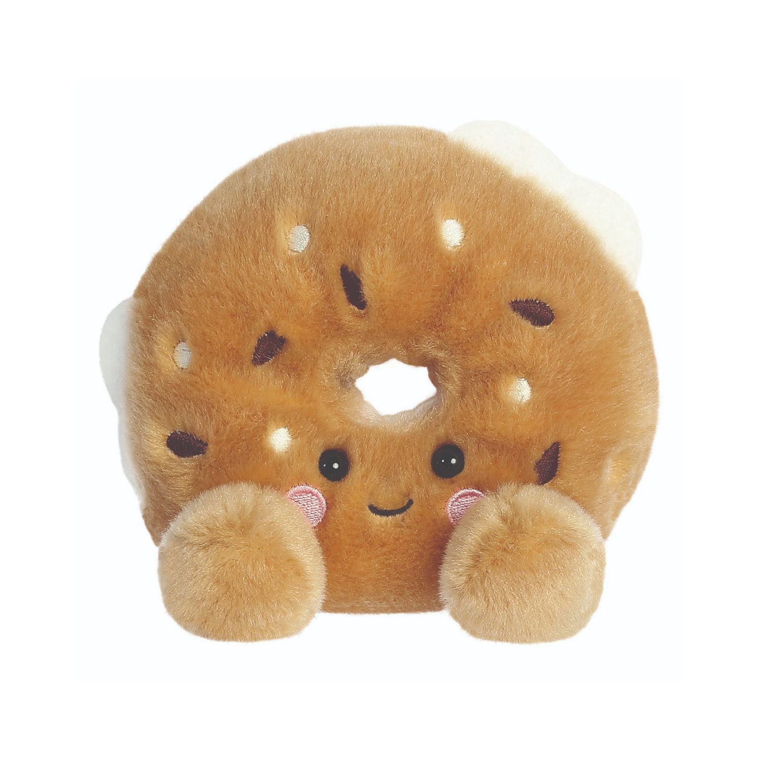 Aurora Palm Pals Tony Everything Bagel plush toy 5 inch, imported from the UK