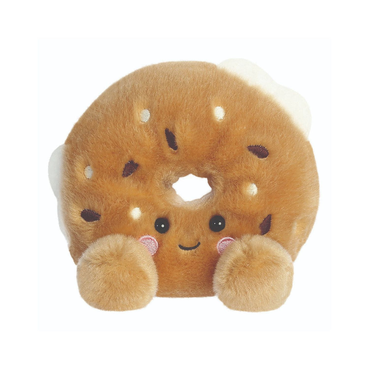 Aurora Palm Pals Tony Everything Bagel plush toy 5 inch, imported from the UK