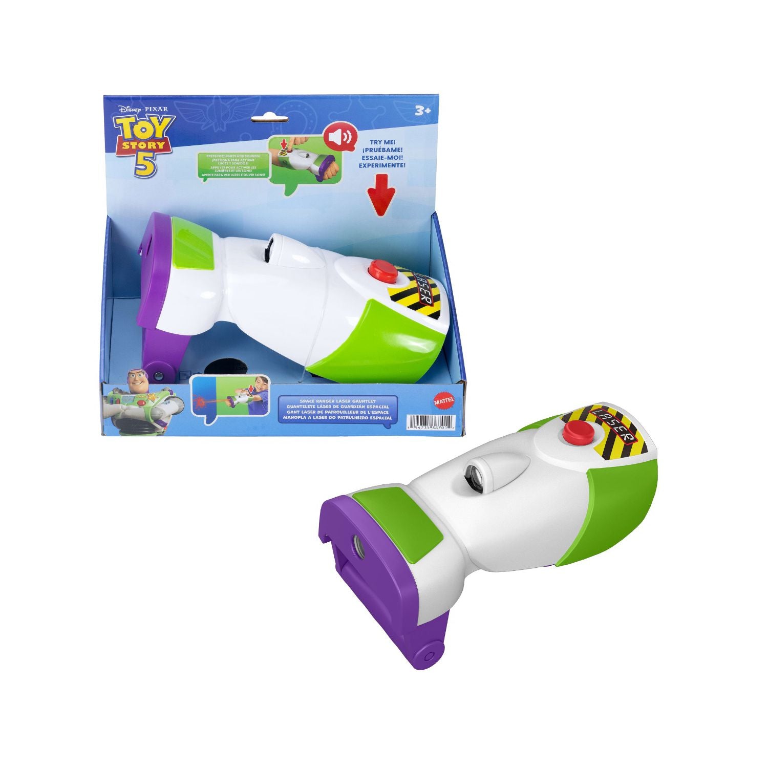 Mattel Buzz Lightyear Lasertag toy gauntlet, UK version