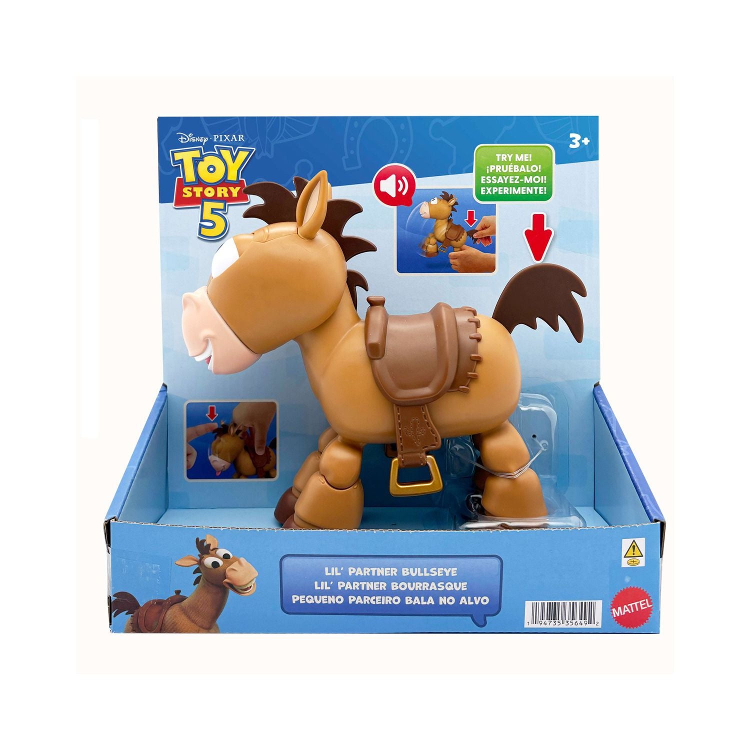 Mattel Toy Story Bullseye interactive toy, imported from the UK