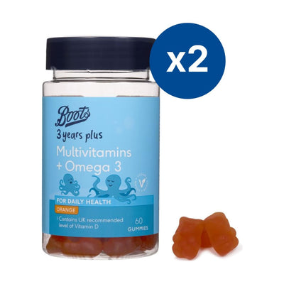 Boots Boots 3 Years Plus Multivitamins + Omega 3 Gummies 120s Bundle- Buy online at McGrocer