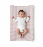 Clair de Lune gingham anti-roll wedge changing mat 69x44x8 cm, UK version
