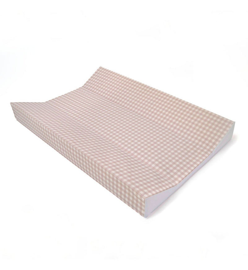 Clair de Lune gingham anti-roll wedge changing mat 69x44x8 cm, UK version