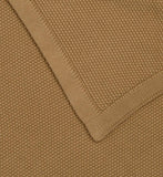 Clair de Lune organic knitted blanket Biscuit 70x100 cm - British product