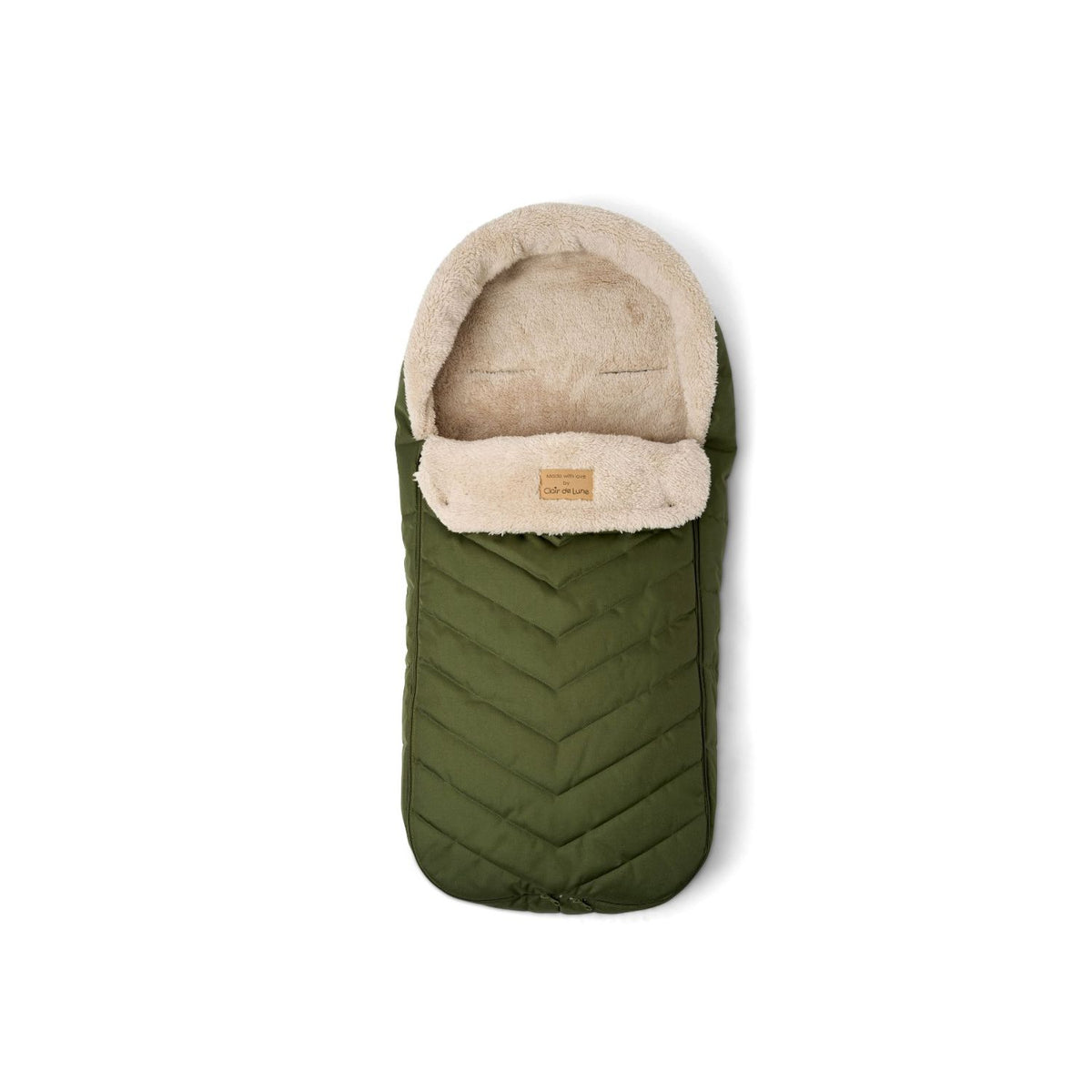 Clair de Lune Snug footmuff green - British product
