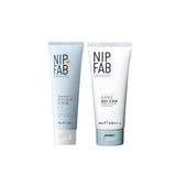 Nip+Fab glycolic scrub bundle 75ml and 200ml, imported from the UK