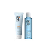 Nip+Fab glycolic fix cleanser and scrub bundle 75ml 150ml, UK version