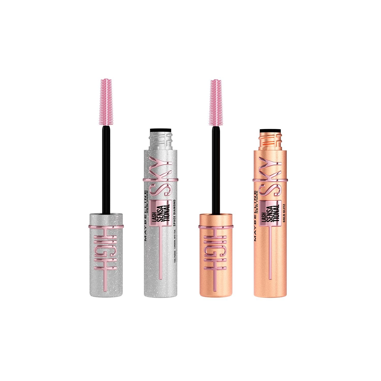 Maybelline Sky High Glitter Duo mascara duo, UK version