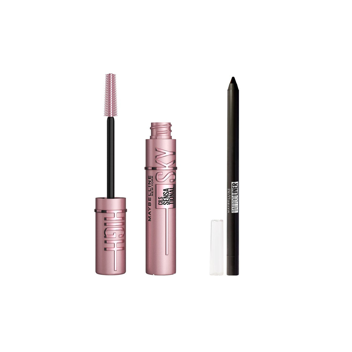 Maybelline Sky High mascara and Tattoo Liner set, UK version