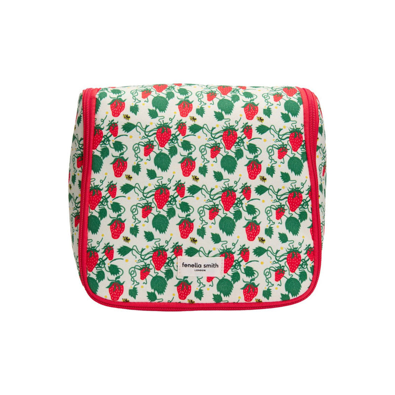 Fenella Smith Strawberry Daze Lyla hanging washbag 22x21x9 cm, imported from the UK