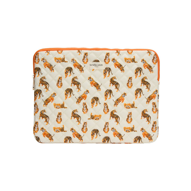 Fenella Smith Tiger Leap laptop sleeve 13 inch - British product