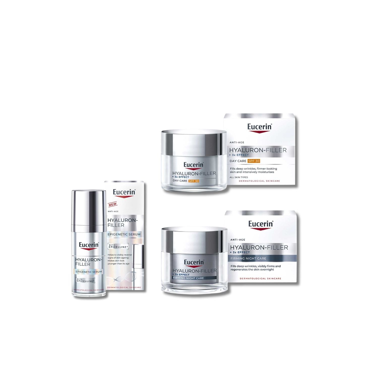 Eucerin Hyaluron-Filler day cream SPF30 night cream serum - British product
