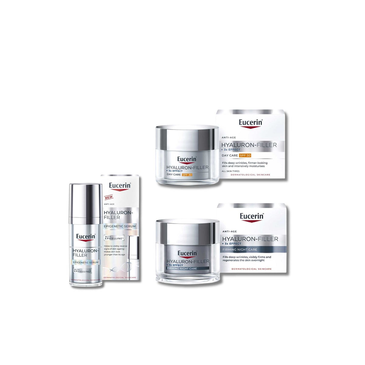 Eucerin Hyaluron-Filler day cream SPF30 night cream serum - British product