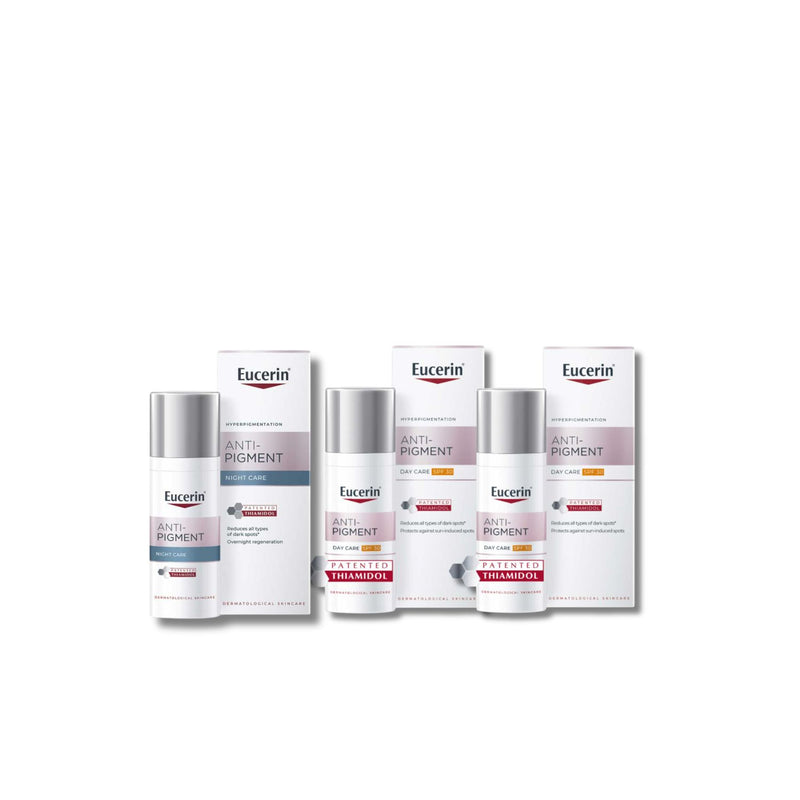 Eucerin anti-pigment bundle day cream SPF30 night cream serum, imported from the UK