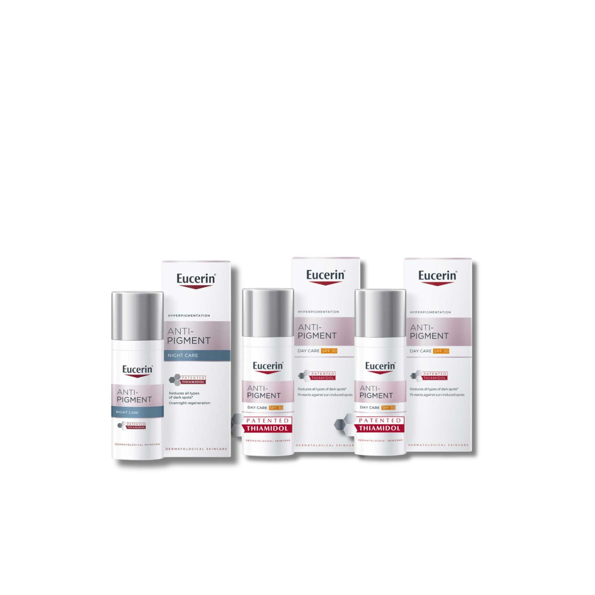 Eucerin anti-pigment bundle day cream SPF30 night cream serum, imported from the UK