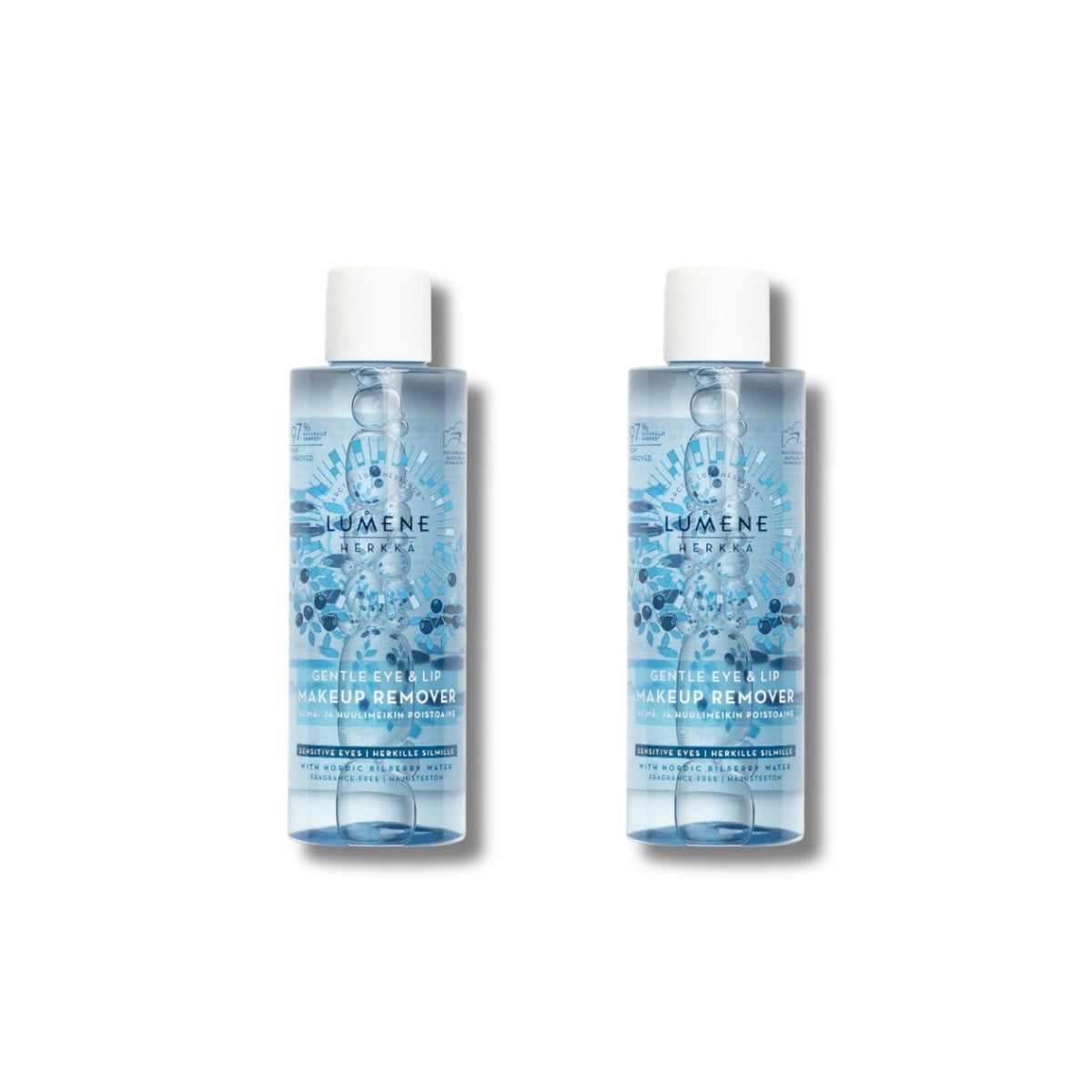 Lumene gentle eye and lip makeup remover 100ml bundle - British product