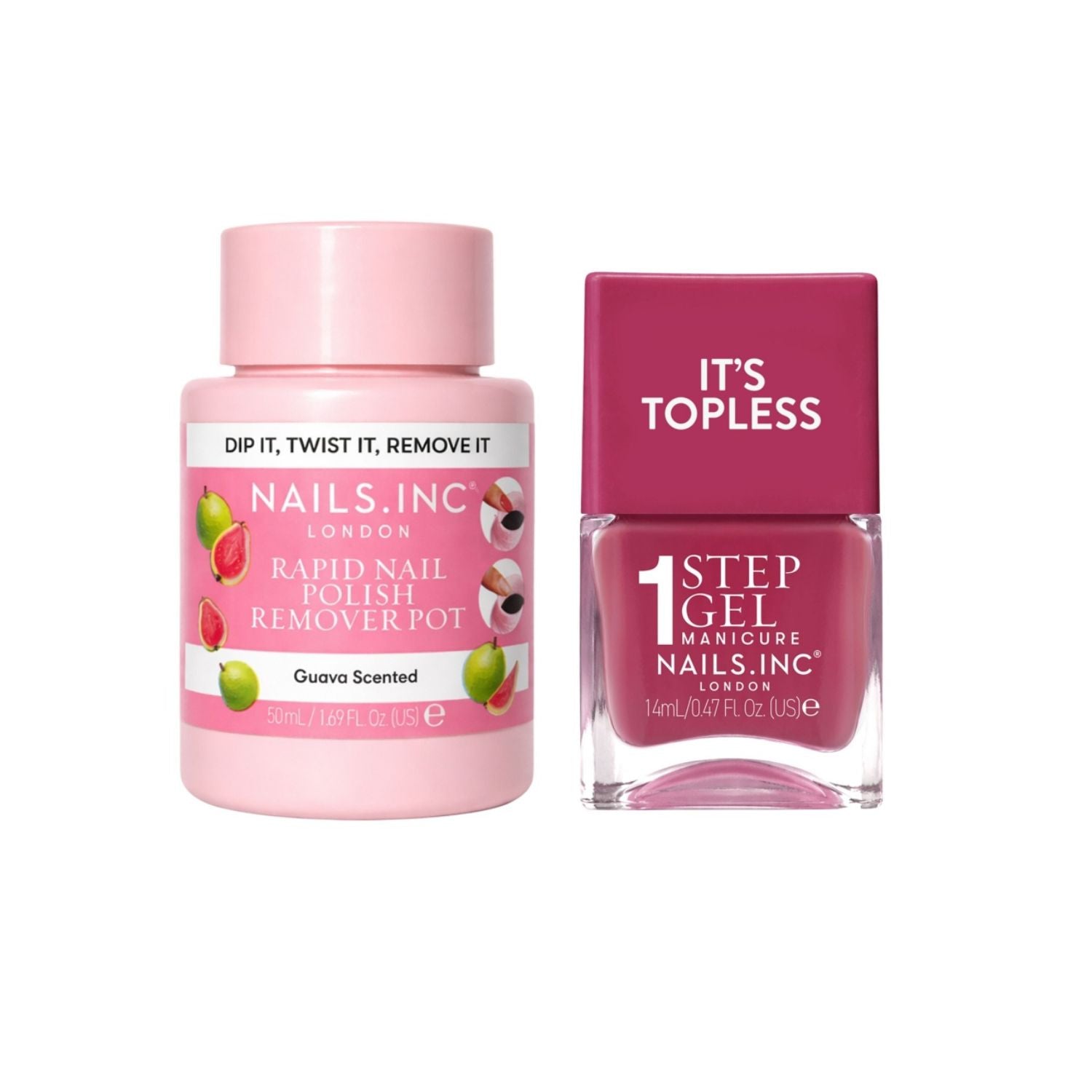 Nails.INC duo with gel polish and scented remover, UK version