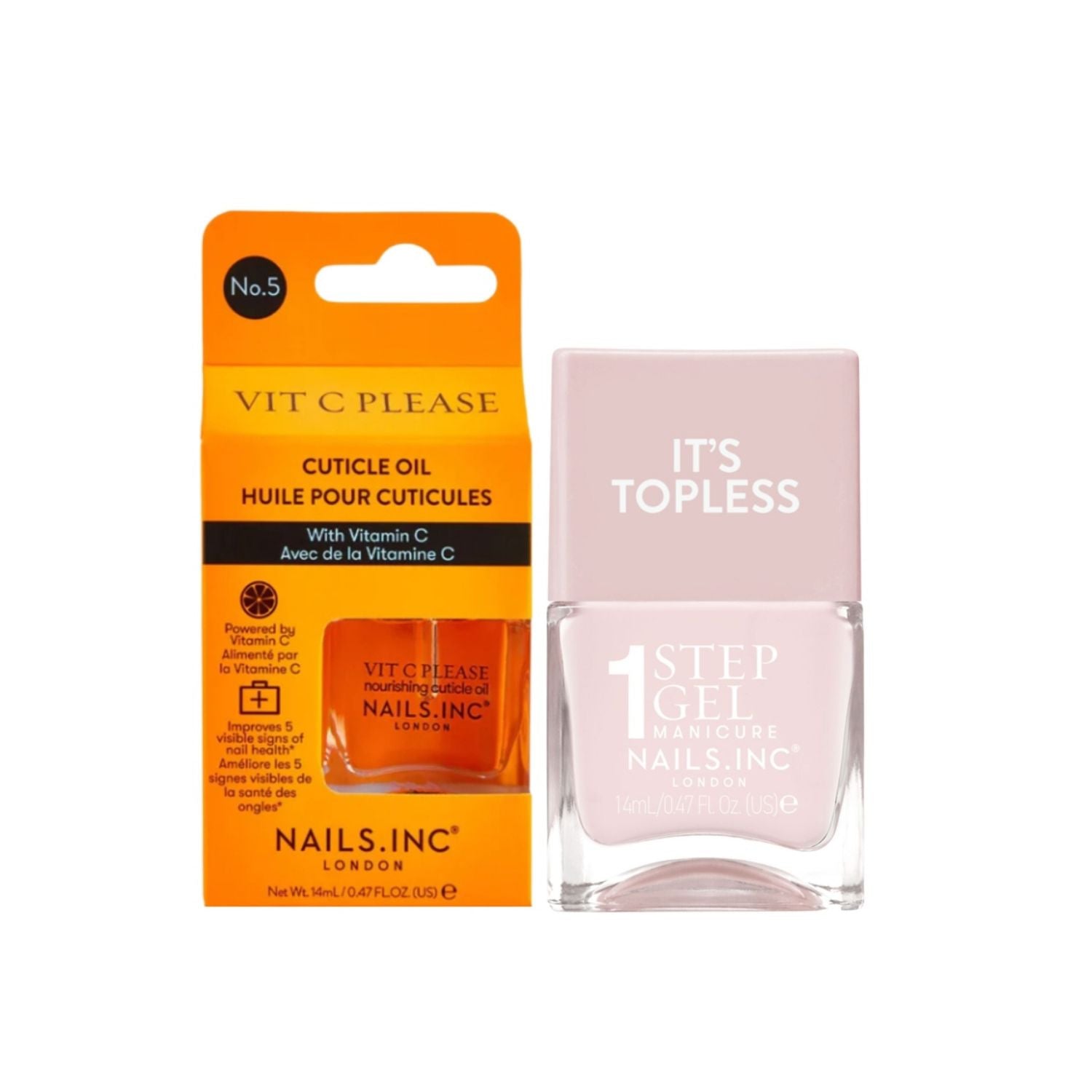 Nails.INC Nail Nourishment Duo with polish and oil, UK version