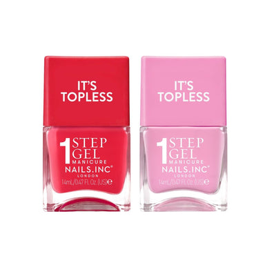 Boots Nails.INC It's Topless Guava Pinks Gel Nail Polish Duo- Buy online at McGrocer