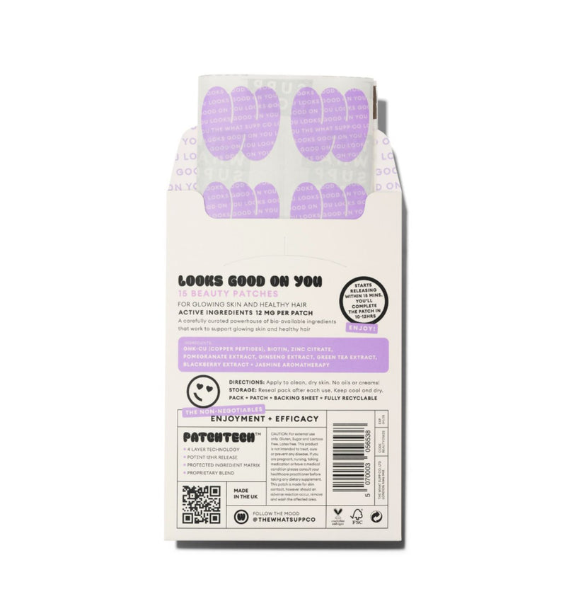What Supp Co. beauty patches pack of 15, UK version