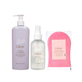 Boots Glow self tanning bundle with mitt and eraser, imported from the UK