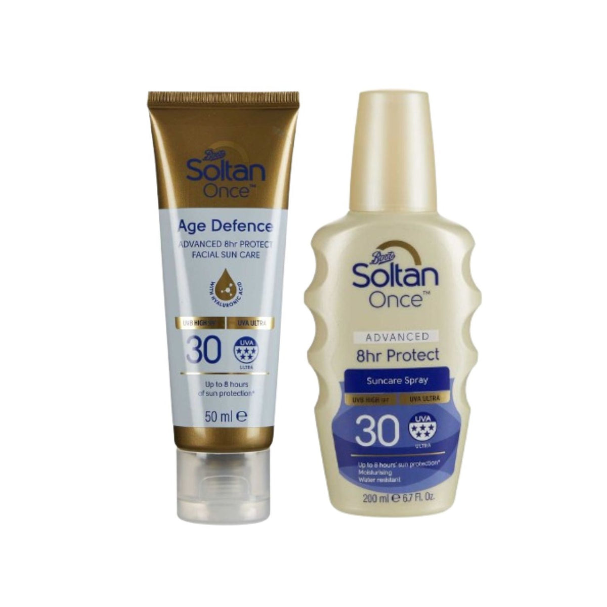 Soltan Once Face & Body Spray Duo SPF30, UK version