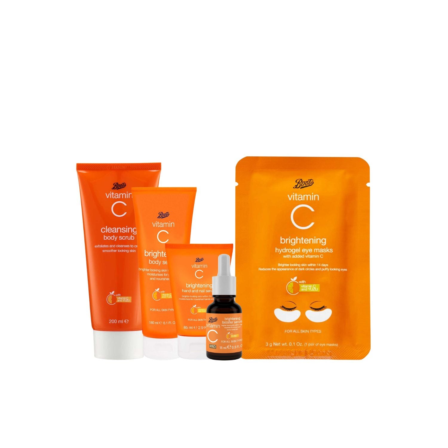 Boots Vitamin C Head to Toe Glow Bundle skincare set - British product