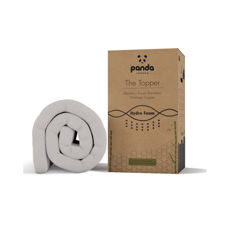 Panda memory foam bamboo mattress topper small double (British brand)