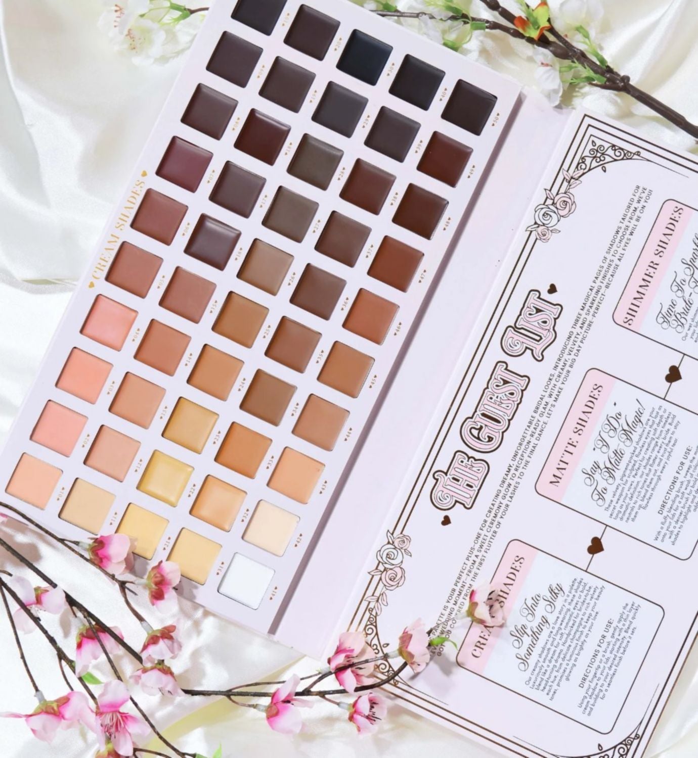 P.Louise Wedding Wish XXXL eyeshadow palette, imported from the UK