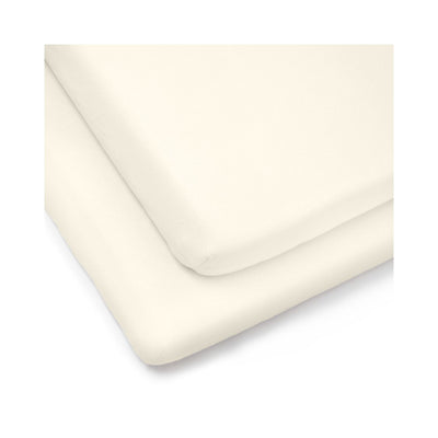 Boots Clair de Lune 2 Pack Fitted Cot Bed Sheets Cream- Buy online at McGrocer